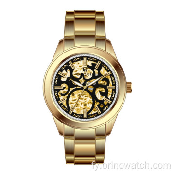 Lucky Cloulds Skeleton Lady&#39;s Automatic Wrist Watches